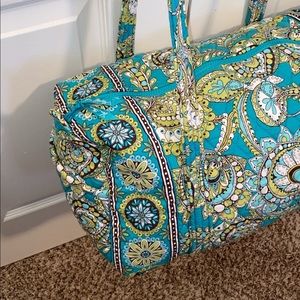 Very Bradley Peacock Small Travel Duffel Bag